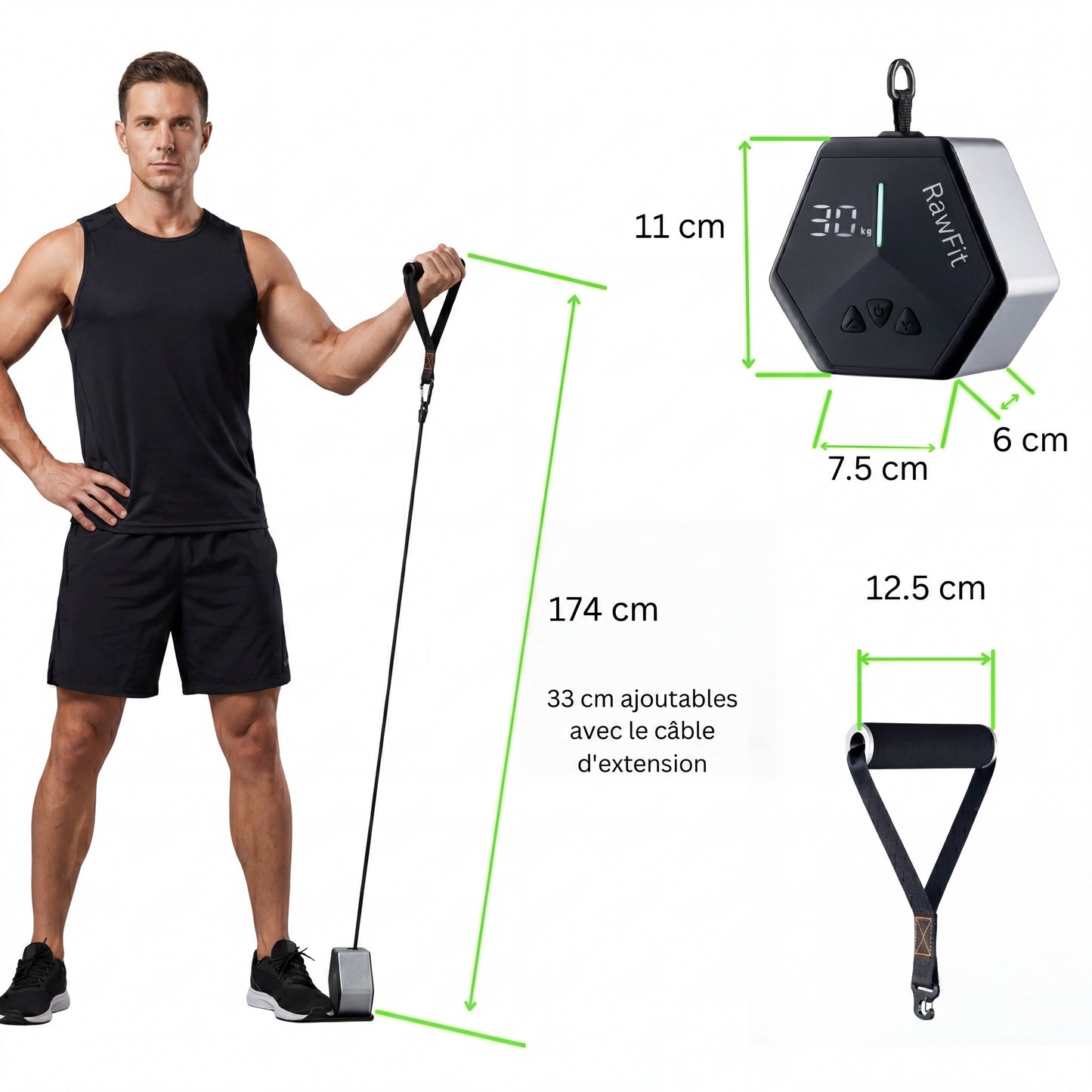 RawFit Pro Dual Pack 2 Poulies Électriques